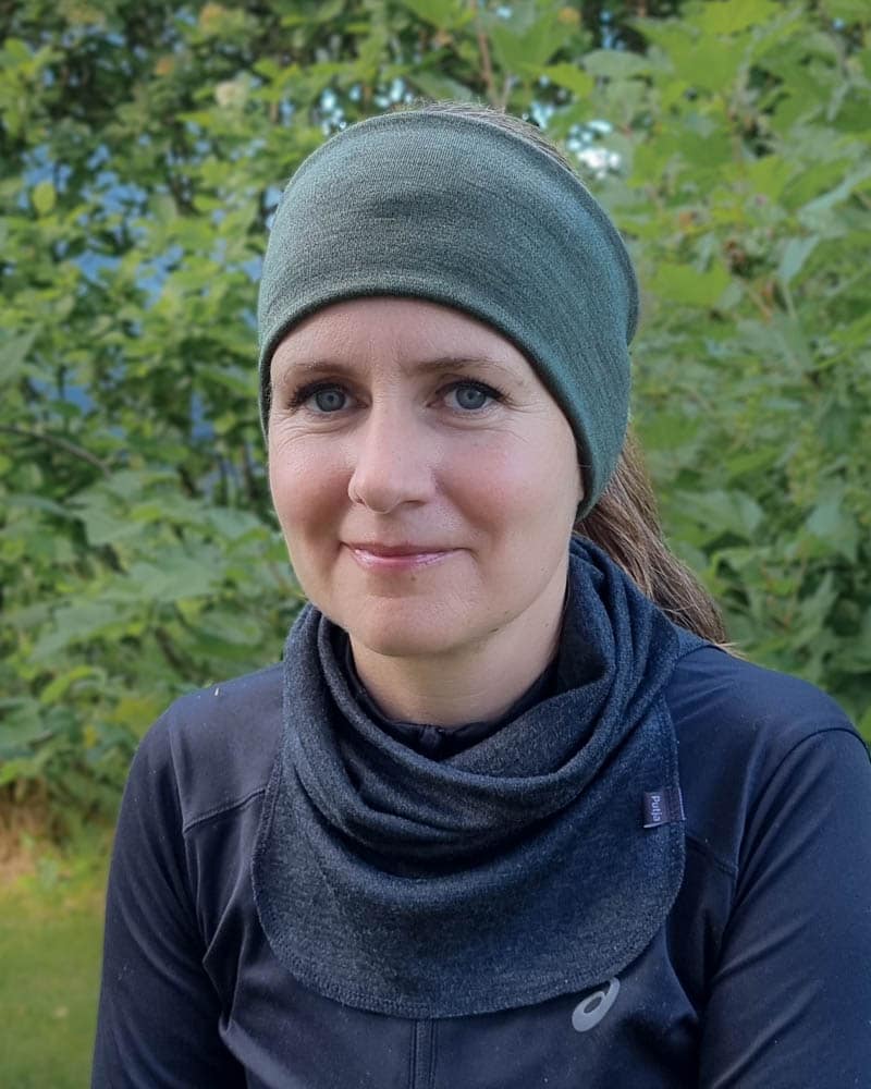 Aikuisten metsänvihreä merinovillapanta.