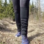 Aikuisten pitkät merinovillasäärystimet - Musta