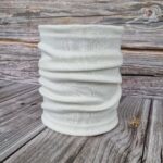 Lasten luonnonvalkoinen merinovilla tuubihuivi