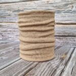 Lasten kinuskin ruskea merinovilla tuubihuivi