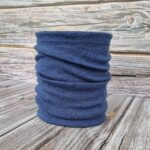 Lasten sininen merinovilla tuubihuivi