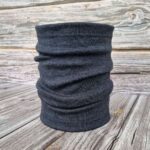 Lasten tummanharmaa merinovilla tuubihuivi