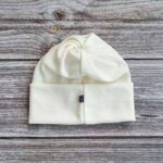 Lasten luonnonvalkoinen merinovilla ponnaripipo