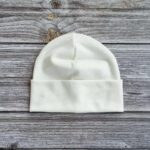 Lasten luonnonvalkoinen merinovillapipo