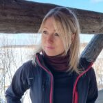 Aikuisten rubiininpunainen merinovilla tuubihuivi