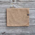 Aikuisten kinuskinruskea merinovilla kaulahuivi - hartiahuivi