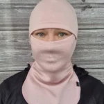 Aikuisten merinokypärämyssy kasvosuojalla - Vaaleanpunainen