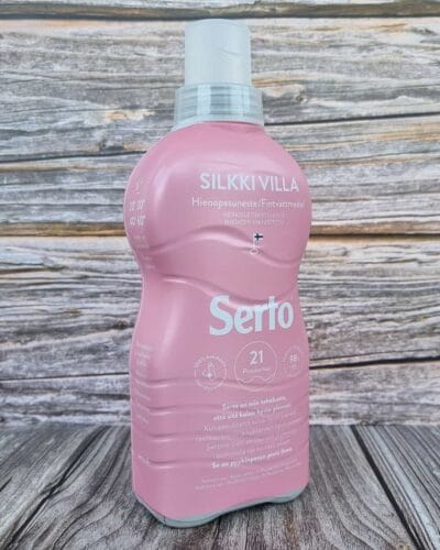 Merinovillan pesuaine serto.