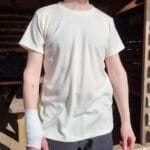 Miesten merinovilla t-paita – Luonnonvalkoinen