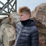 Lasten ja nuorten merinovilla tuubihuivi - Musta