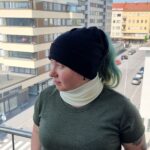 Aikuisten merinovilla tuubihuivi - Luonnonvalkoinen