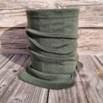 Merino-Halswärmer für Kinder und Jugendliche - Waldgrün