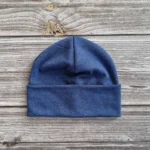 Merino-Mütze für Kinder und Jugendliche - Jeansblau