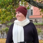 Aikuisten merinovillapipo - Rubiininpunainen